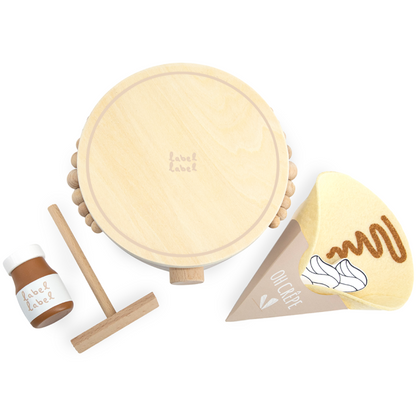 Crêpière en bois (2 coloris)