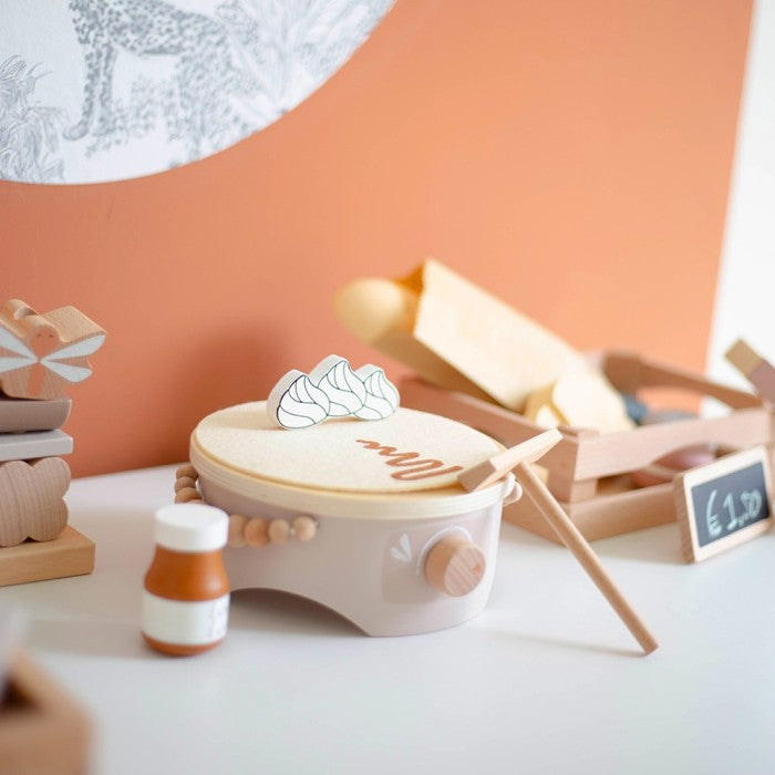 Crêpière en bois (2 coloris)