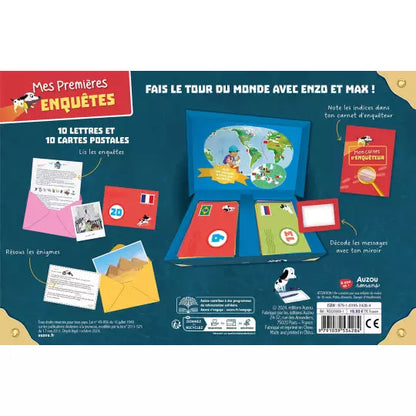 Mon coffret d'enquêtes autour du monde - 20 Enigmes à lire et à résoudre