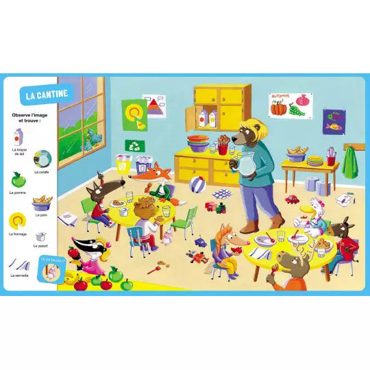 Cherche & trouve des tout-petits - P'tit loup - Vive l'école !