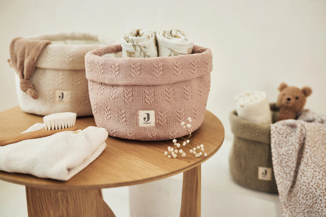 Panier de rangement Grain knit (3 coloris)