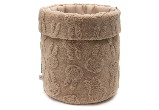 Panier de Rangement Miffy Jacquard Teddy - Biscuit