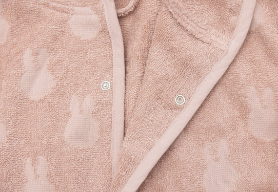 Peignoir Eponge Miffy Jaquard - Rose (2 tailles)