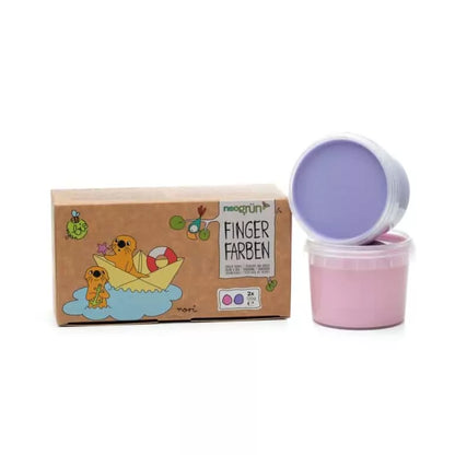 Coffret 2 pots de peinture aux doigts (3 variantes)