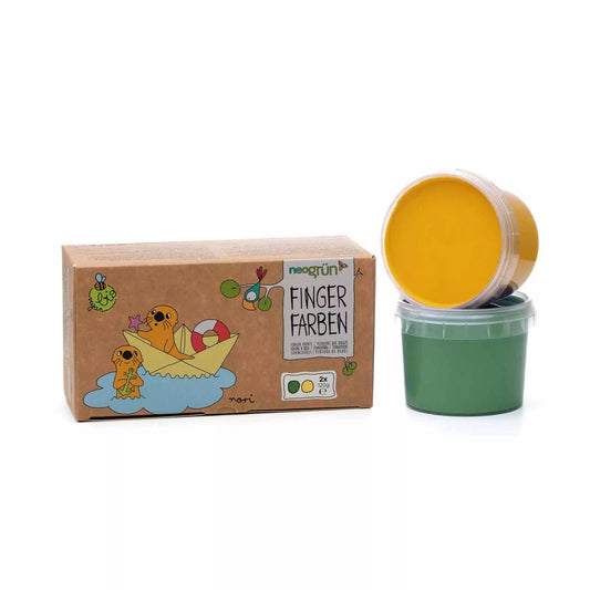 Coffret 2 pots de peinture aux doigts (3 variantes)