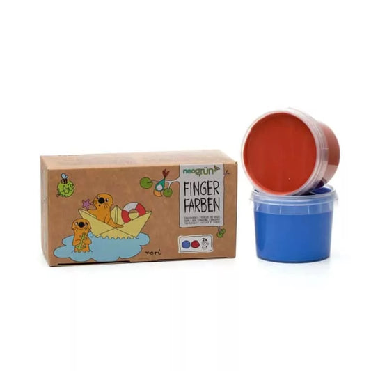 Coffret 2 pots de peinture aux doigts (3 variantes)