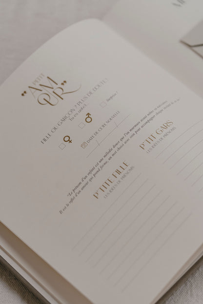 Livre de naissance Petit Amour (3 coloris)