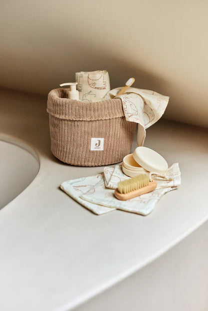 Panier de rangement Cloudy Rib - Milky Coffee