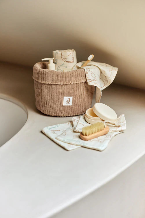 Panier de rangement Cloudy Rib - Milky Coffee