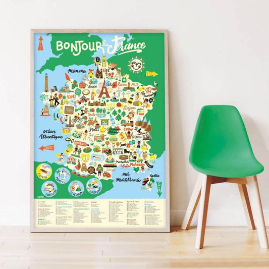 Poster XXL + Stickers - La France
