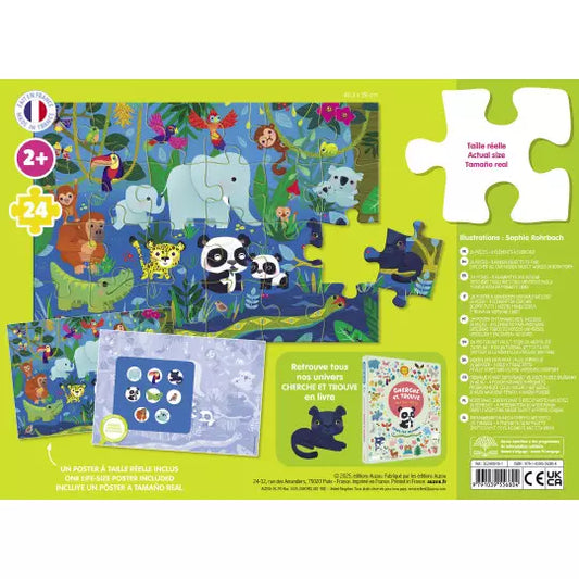 Puzzle cherche et trouve des tout-petits - Les animaux