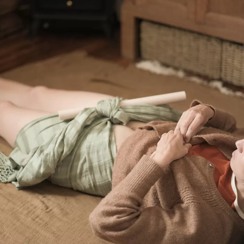 Châle Rebozo Bio - Argile clair