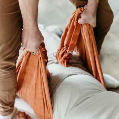 Châle Rebozo Bio - Terracotta