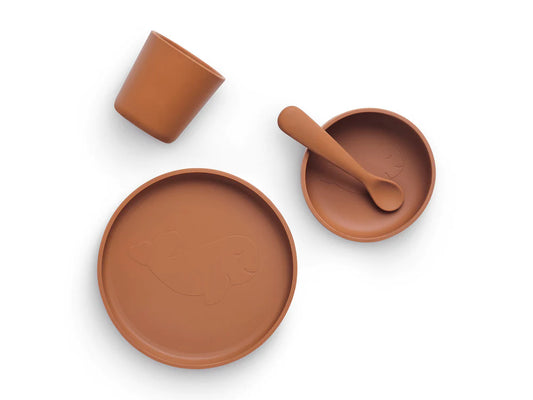 Set de table bébé silicone Caramel