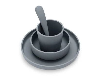 Set de Table Bébé Silicone - Gris
