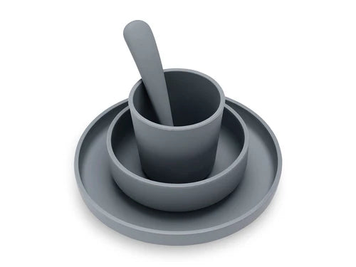 Set de Table Bébé Silicone - Gris