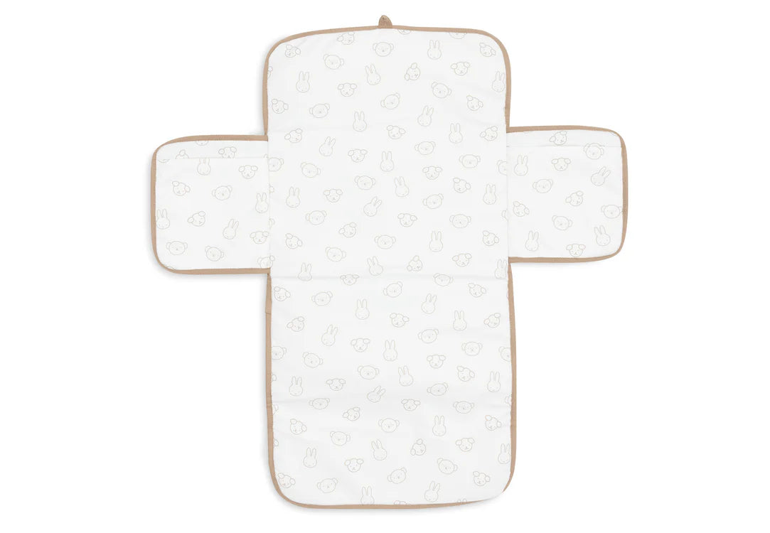 Tapis à Langer nomade Miffy Jacquard Teddy - Biscuit