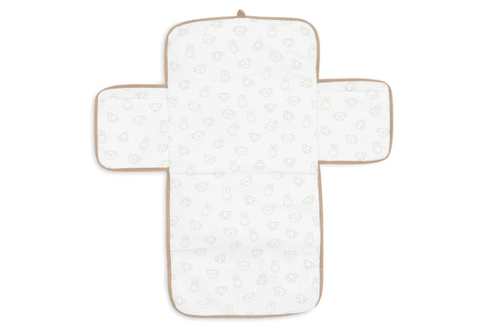 Tapis à Langer nomade Miffy Jacquard Teddy - Biscuit