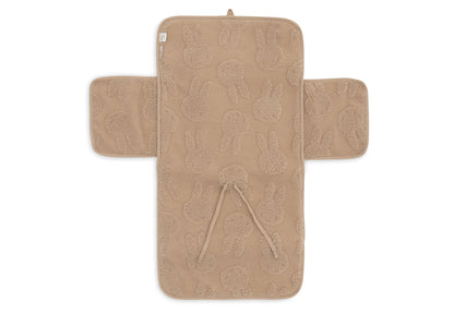 Tapis à Langer nomade Miffy Jacquard Teddy - Biscuit