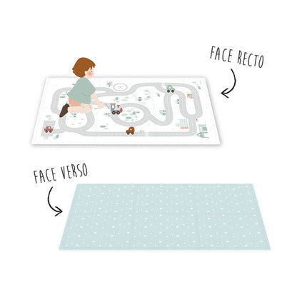 Tapis de jeux réversible 3 en 1  - Roadmap