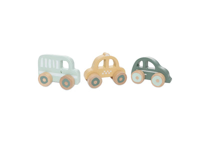 Voitures en Bois - 3 Unités